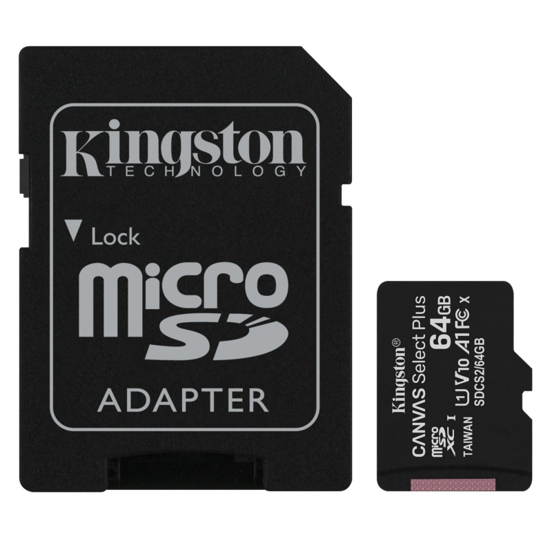 Kingston SDCS2/64GB micro SD XC clase 10 64GB c/a