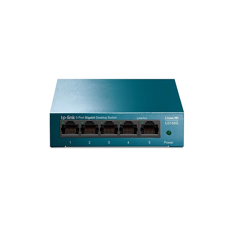 TP-LINK LITEWAVE SWITCH 5 PUERTOS 10/100/1Gbit METALICO