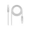 CABLE DE RED LATIGUILLO RJ45 UTP CAT6 AWG24 0.30 M GRIS NANOCABLE