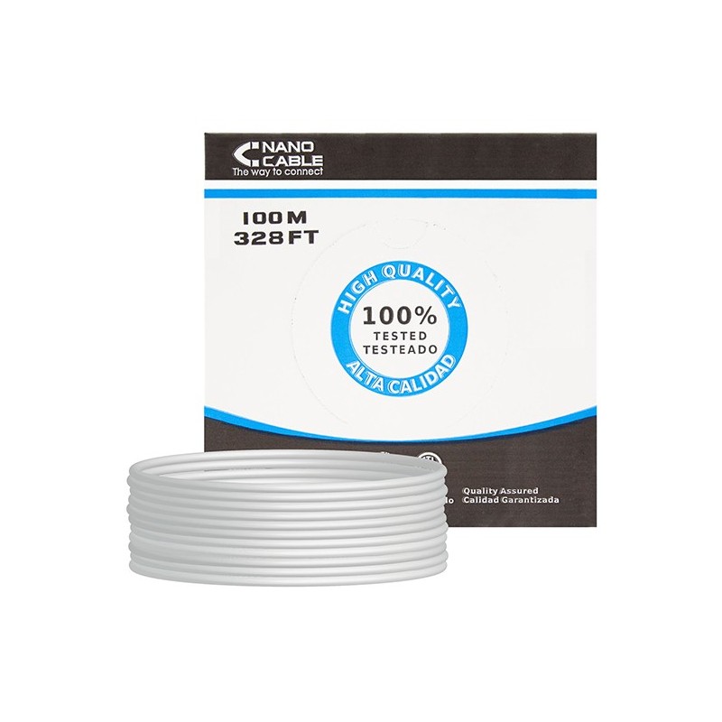CABLE DE RED UTP CAT6 100 M NANOCABLE
